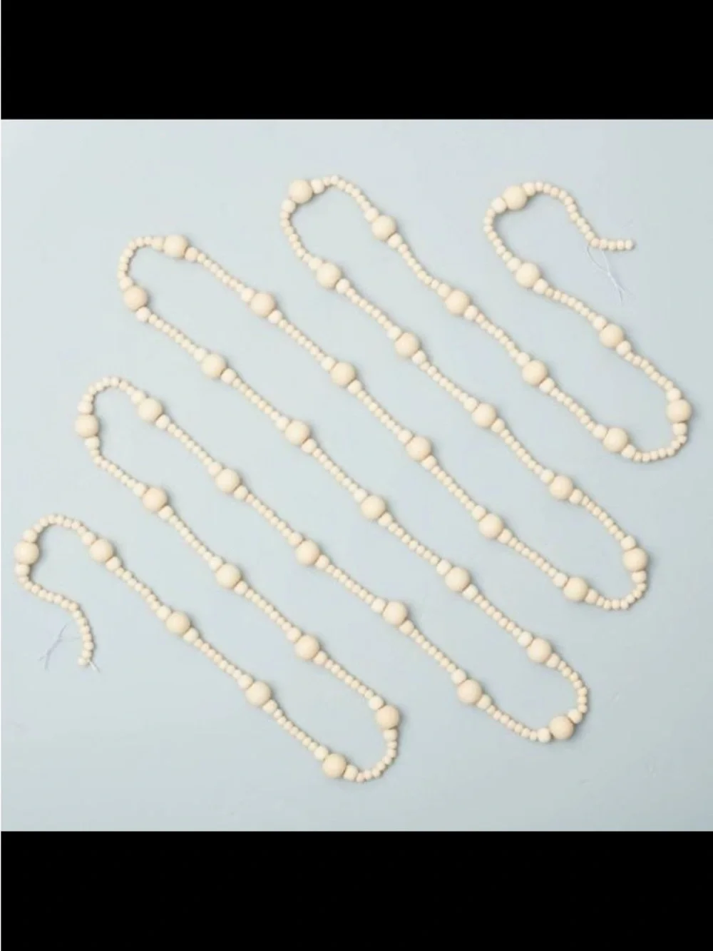 12' Natural Wood Beaded Garland - Hearth & Hand™ with Magnolia